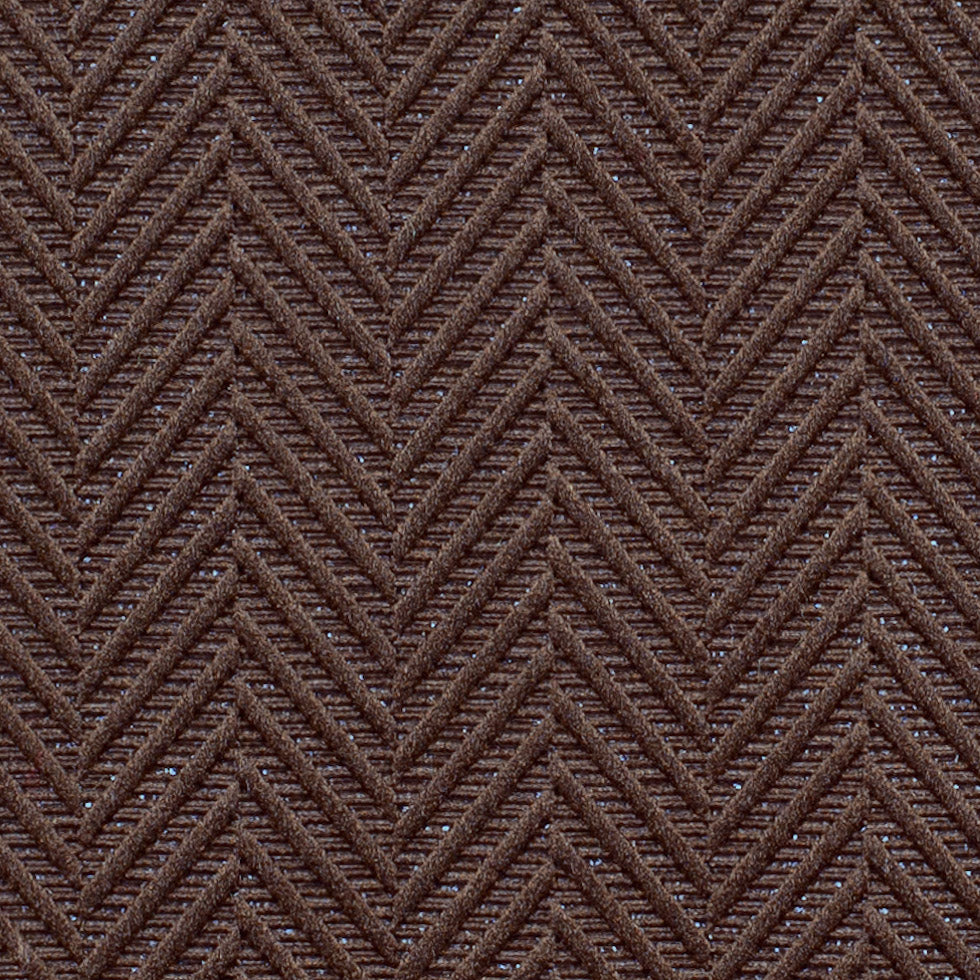Brown Herringbone Cut Velvet - Detail