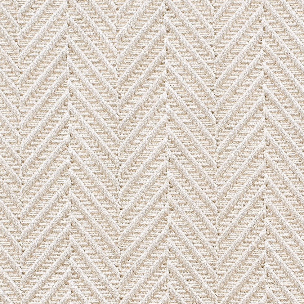 Beige Herringbone Cut Velvet - Detail