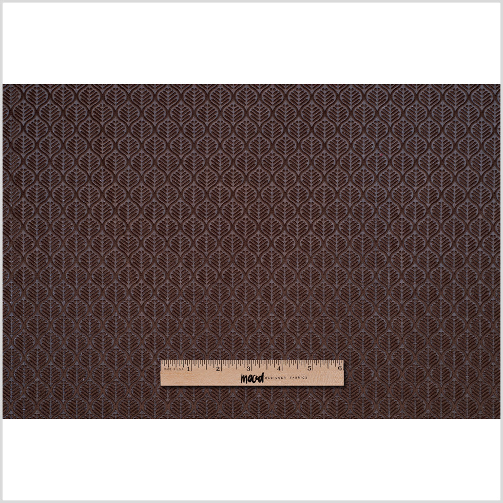 Brown Geometric Cut Velvet Full