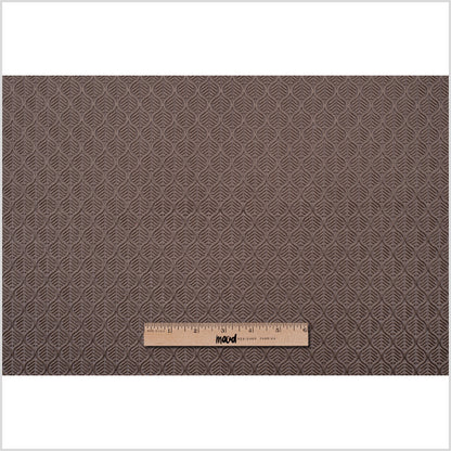 Caramel Geometric Cut Velvet - Full