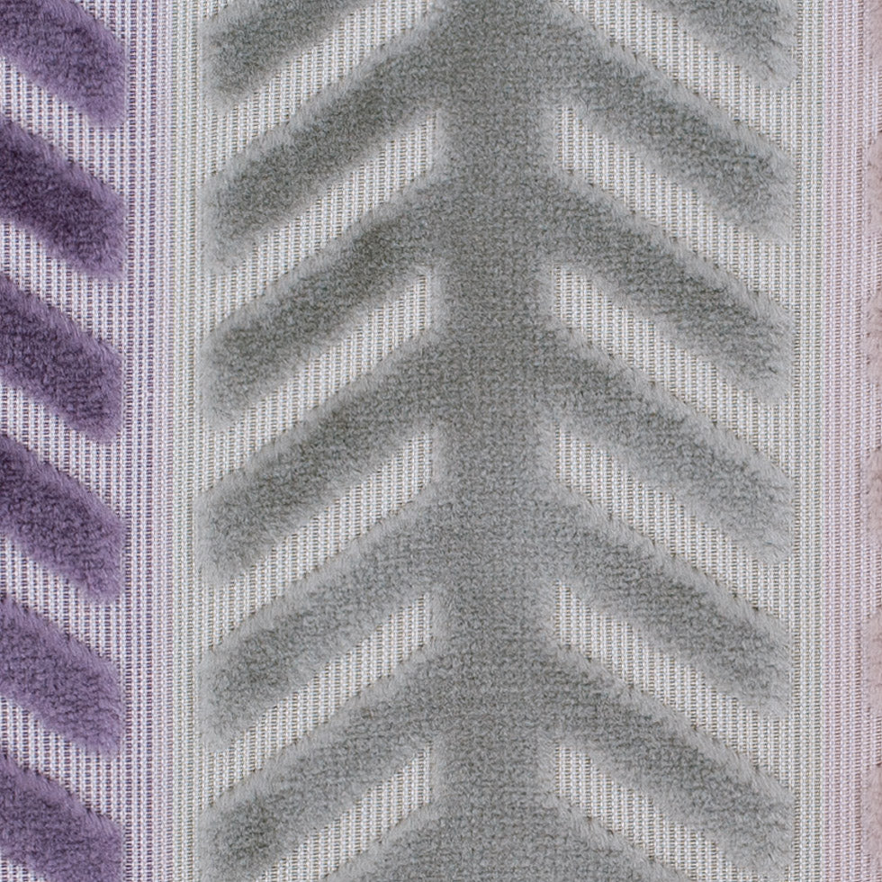 Multicolor Geometric Cut Velvet - Detail