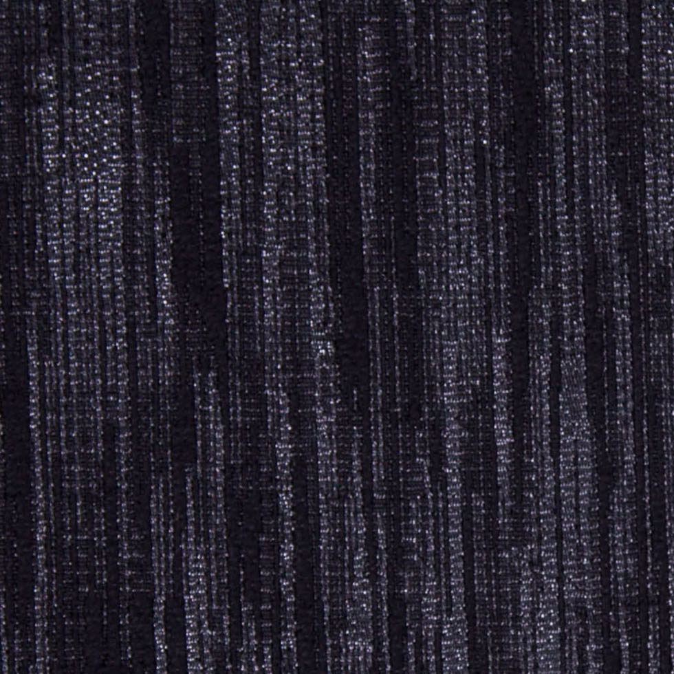 Black Metallic Striated Brocade Detail