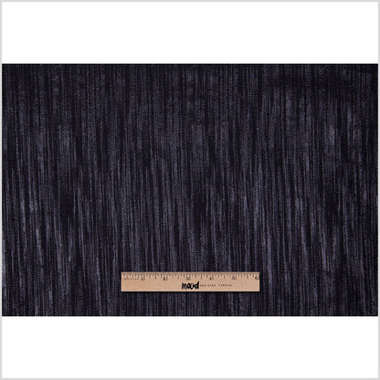 Black Metallic Striated Brocade Full