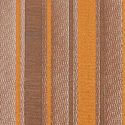 Orange Satiny Textured Poly Stripes - Detail