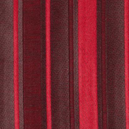 Red Satiny Textured Poly Stripes - Detail