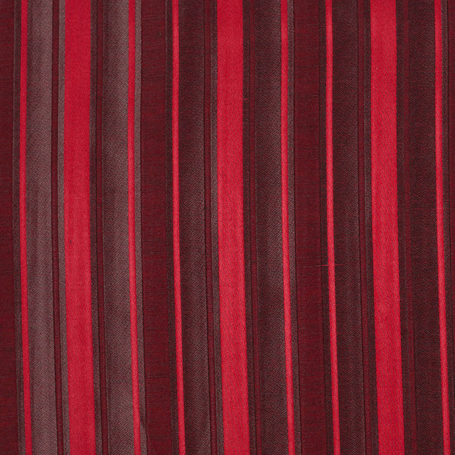 Red Satiny Textured Poly Stripes