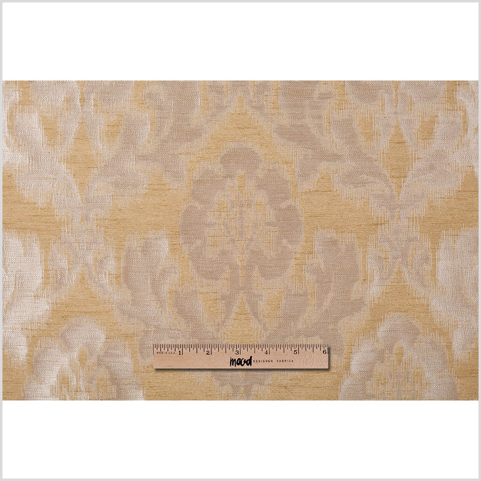 Gold Lightweight "Rorschach Test" Poly Jacquard Full