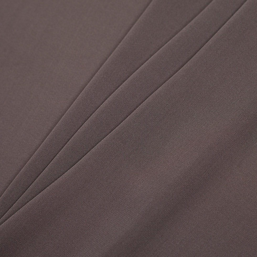 Theory Warm Bronze Silk Stretch Georgette - Folded