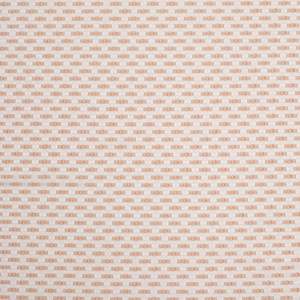 Beige on Ivory Polka Dotted Polyester Jacquard