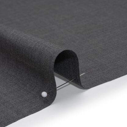 Italian Light Gray Wool-Spandex Suiting Detail