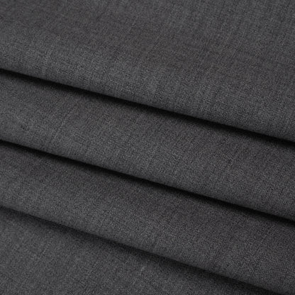 Italian Light Gray Wool-Spandex Suiting Folded