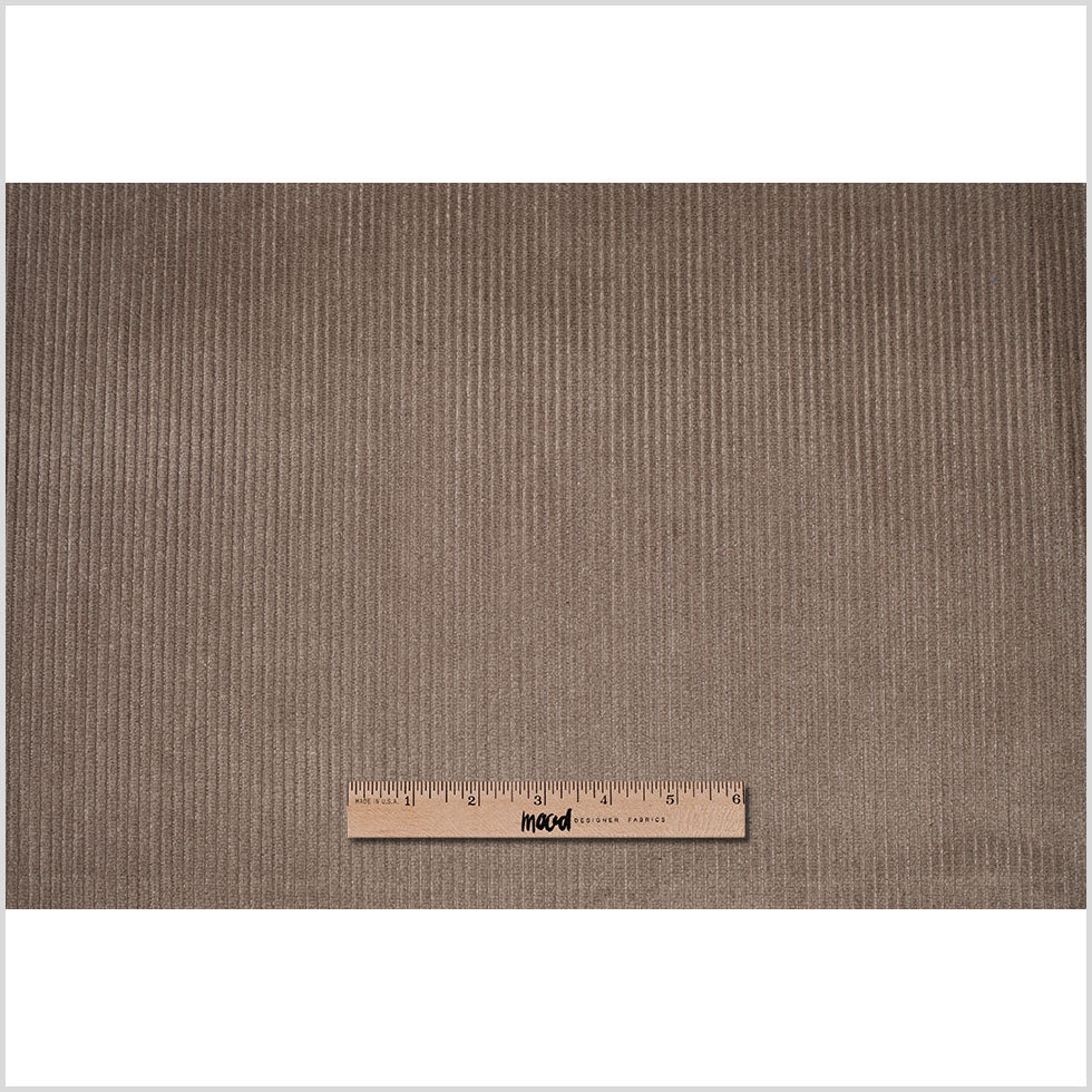 Turkish Gray Ribbed Velvet - Full