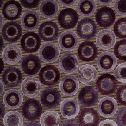 Turkish Purple Geometric Velvet