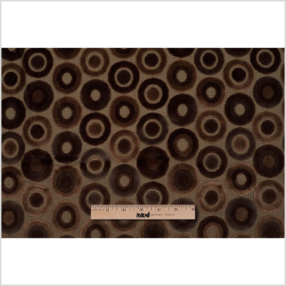 Brown Geometric Velvet Full