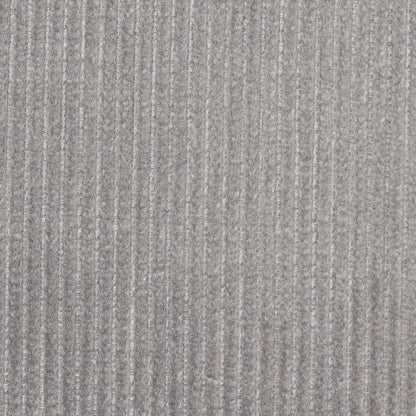 Turkish Gray Ribbed Velvet - Detail
