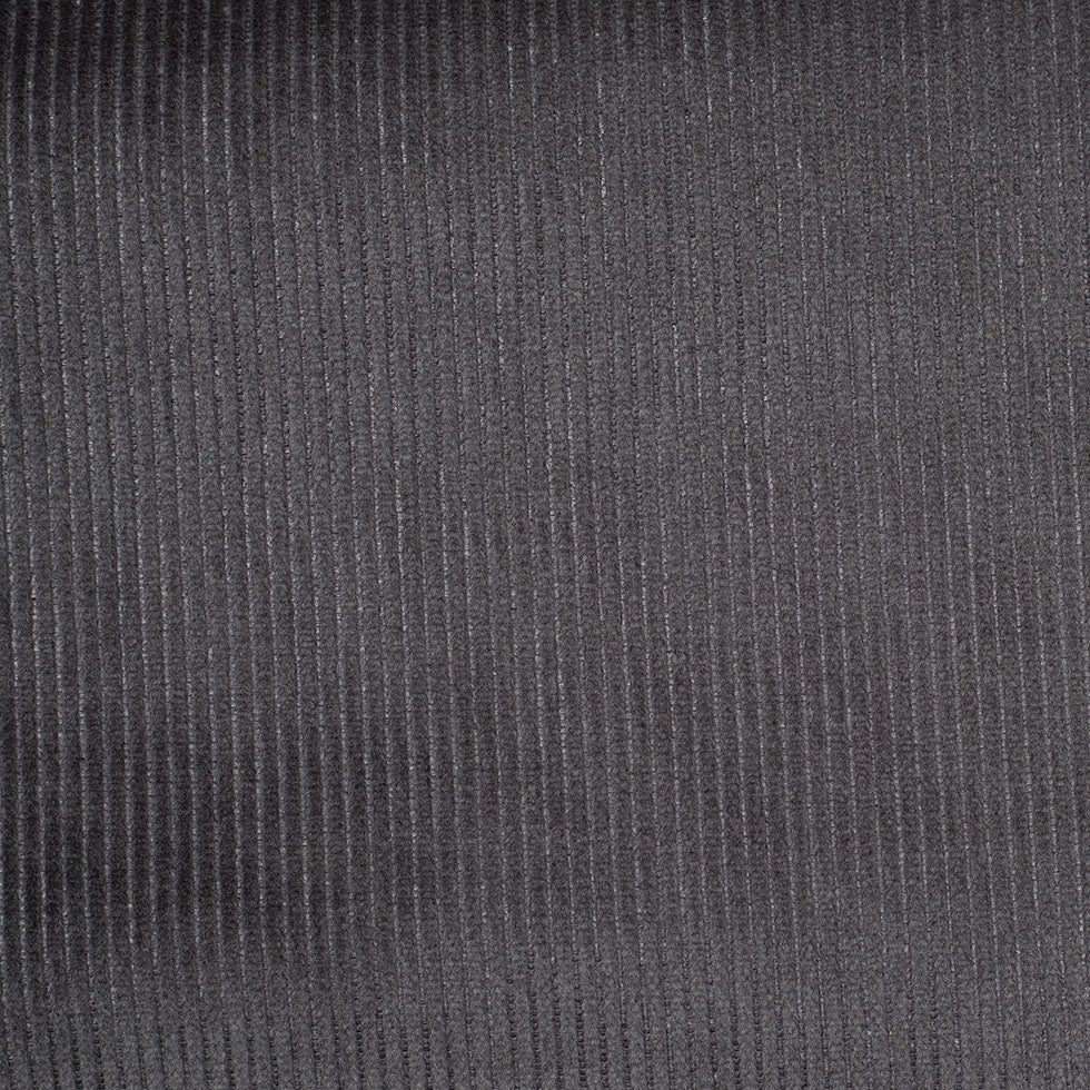 Turkish Charcoal Ribbed Velvet