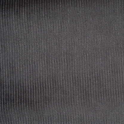 Turkish Charcoal Ribbed Velvet