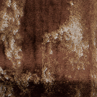 Metallic Brown/Gold Abstract Velvet Detail