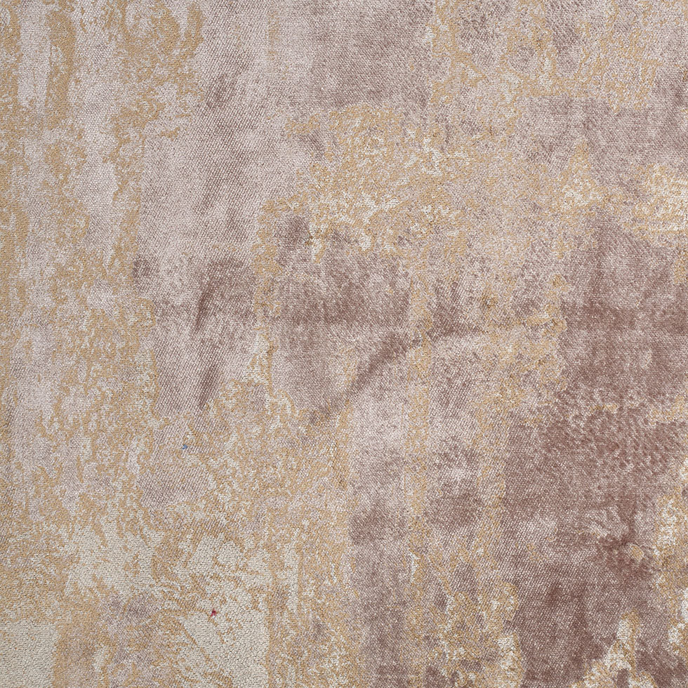 Turkish Metallic Opal Gray Abstract Velvet
