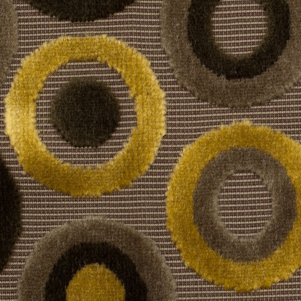 Green Geometric Velvet Detail