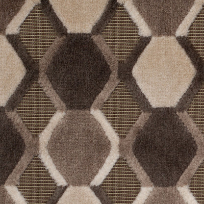 Gray/White Geometric Velvet Detail