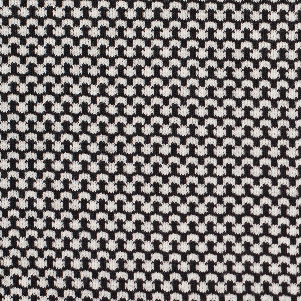 Black/Off-White Misc. Cotton Jersey Blend Detail