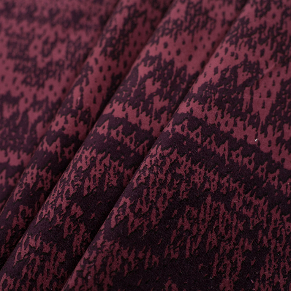 Damson Stretch Cotton Velveteen Folded