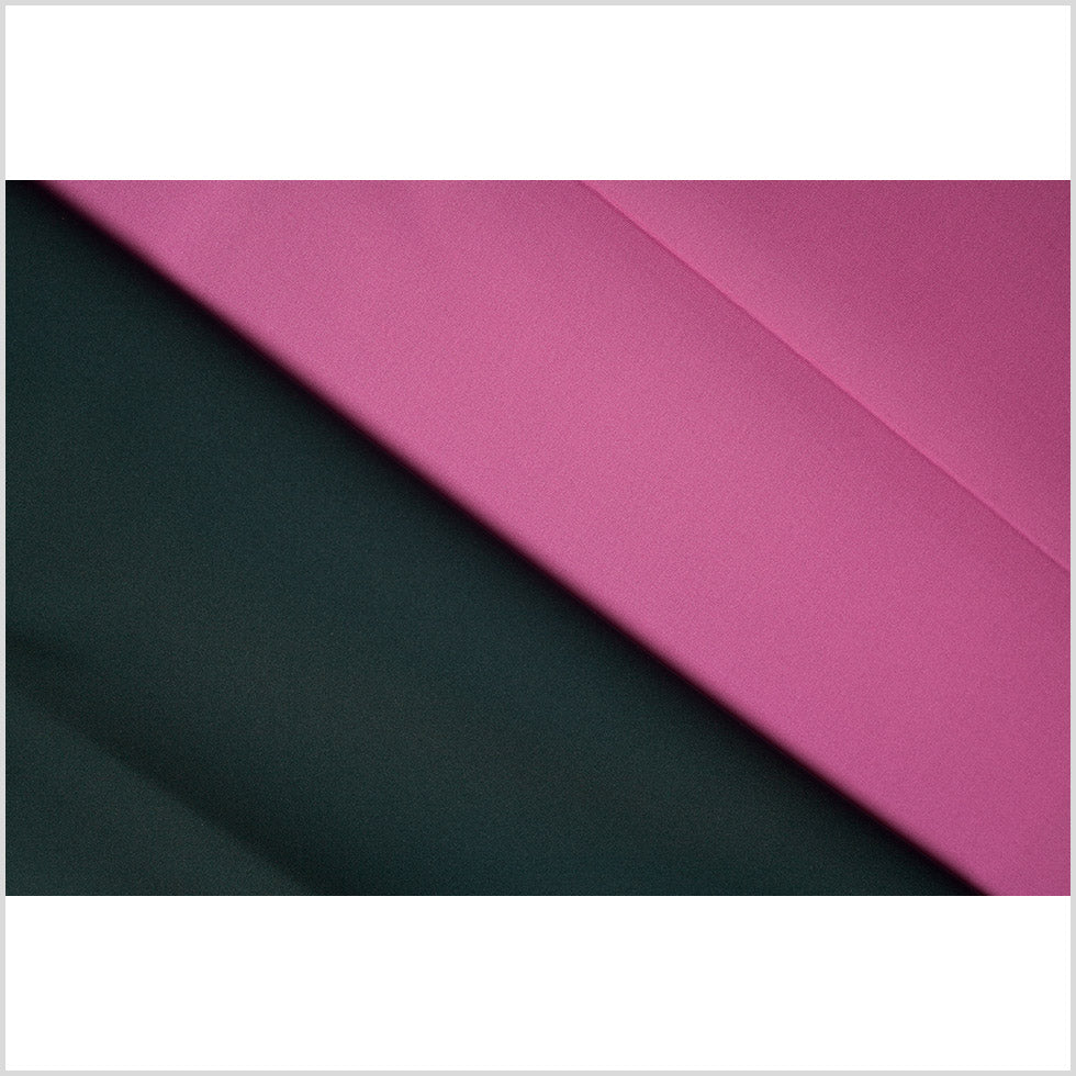 June Bug/Raspberry Rose Double-Faced Neoprene/Scuba Fabric Folded