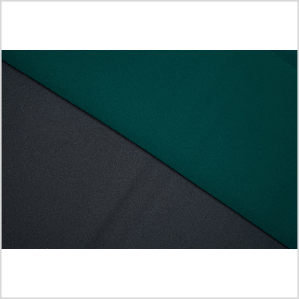 Gravel Gray/Forest Green Double-Faced Neoprene/Scuba Fabric - Folded