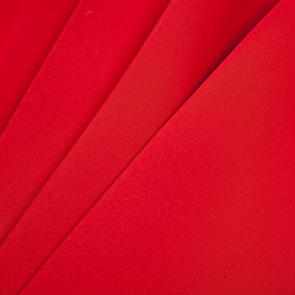 True Red/Classic Green Double-Faced Neoprene/Scuba Fabric Detail