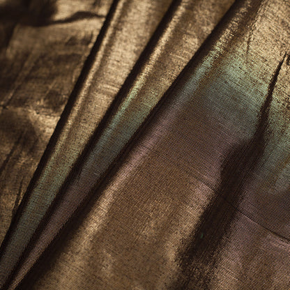 Metallic Black/Gold Cotton-Poly Lawn Folded