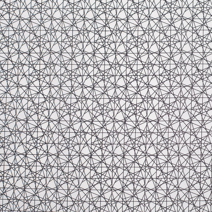 Black/White Abstract Geometric Stretch Cotton Print