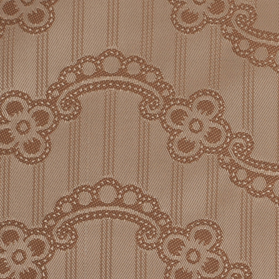 Nougat/Hazel Floral Striped Acetate Lining Detail