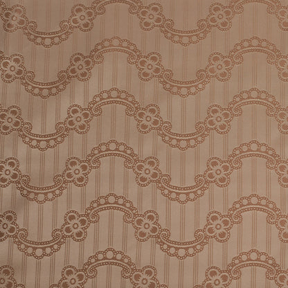 Nougat/Hazel Floral Striped Acetate Lining