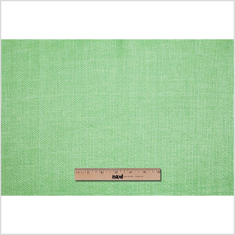 Italian Grass Green Raffia-Like Novelty Woven - Full