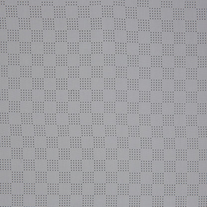 White Perforated Italian Silk Crepe de Chine - Detail