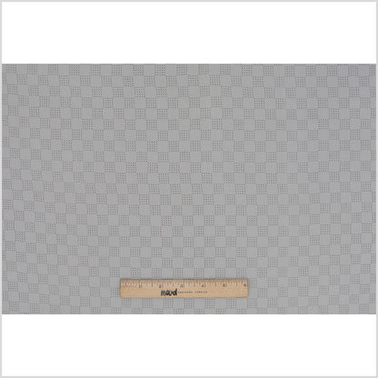 White Perforated Italian Silk Crepe de Chine - Full