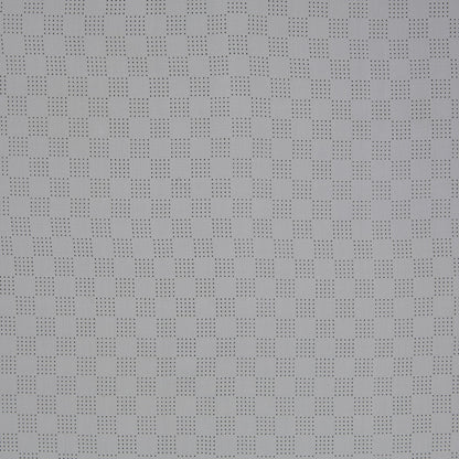 White Perforated Italian Silk Crepe de Chine