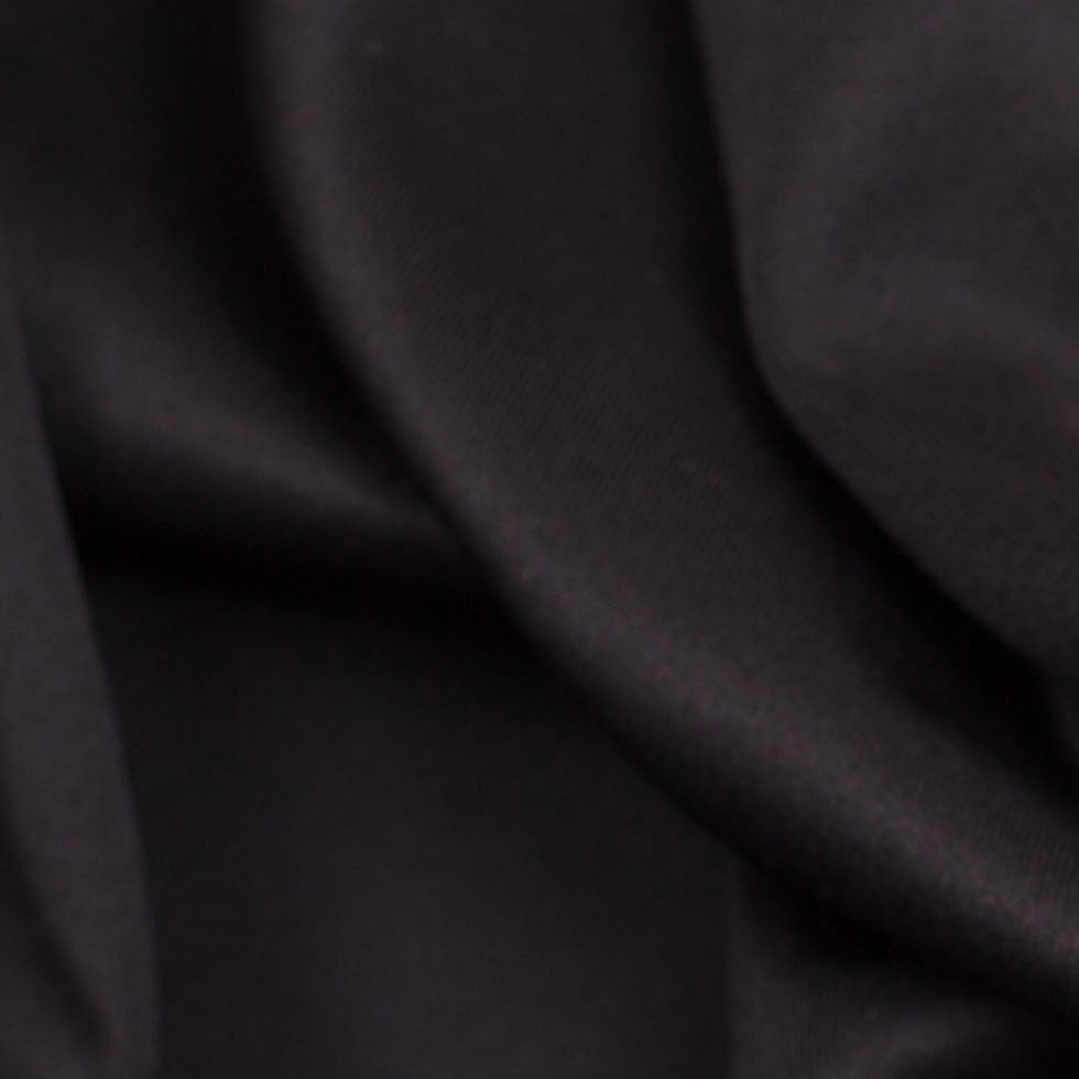 Sleek Black Polyester Ponte Knit - Detail