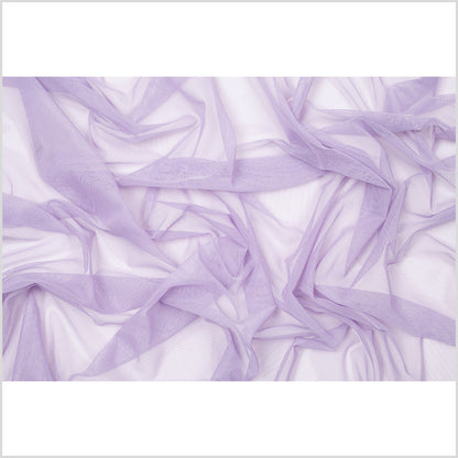 Lilac Stretch Polyester Power Mesh Folded