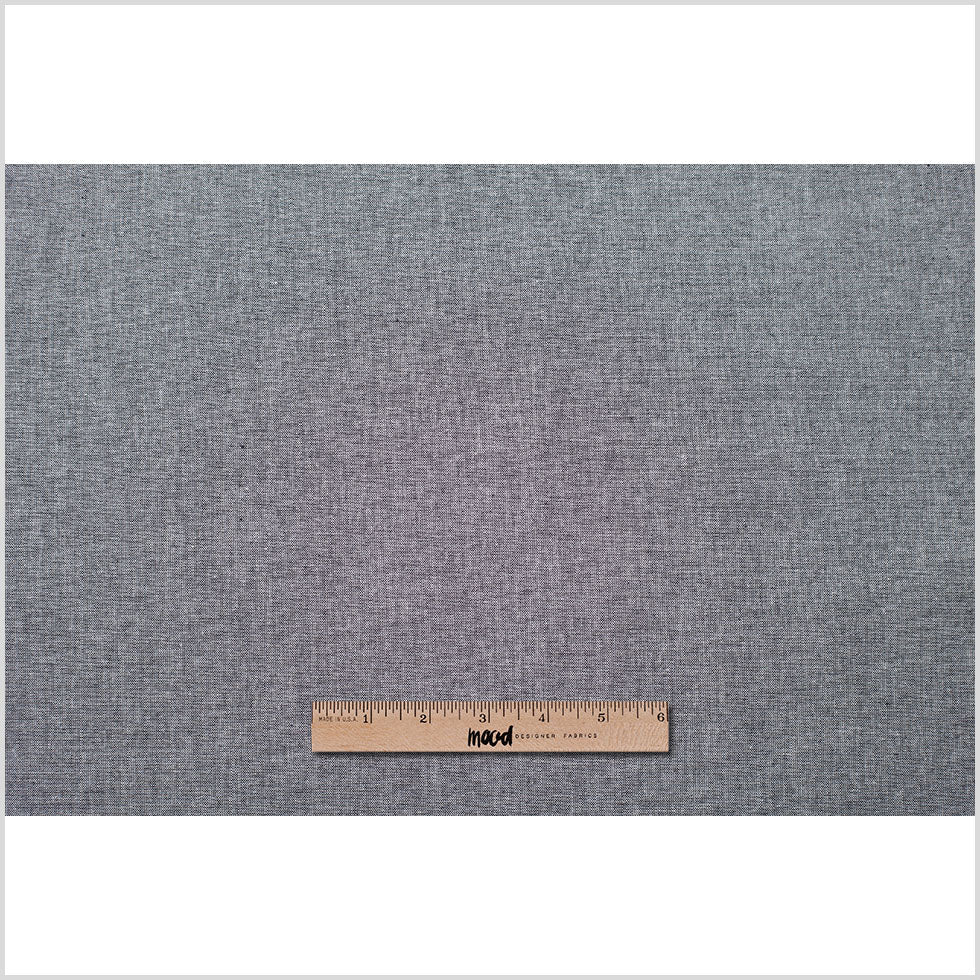 Black Cotton Chambray Folded