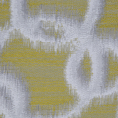 Lime Geometric Ikat Bubbles Polyester Woven Detail
