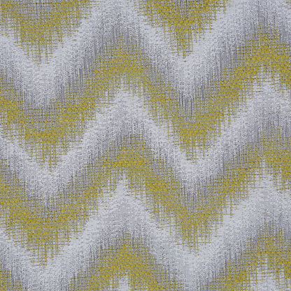 Lime Zig-Zag Geometric Polyester Woven - Detail