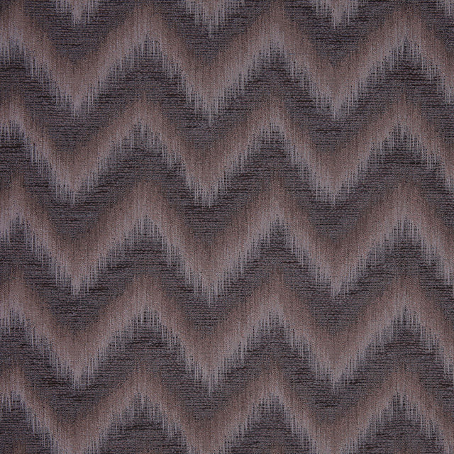 Brown Zig-Zag Geometric Polyester Woven