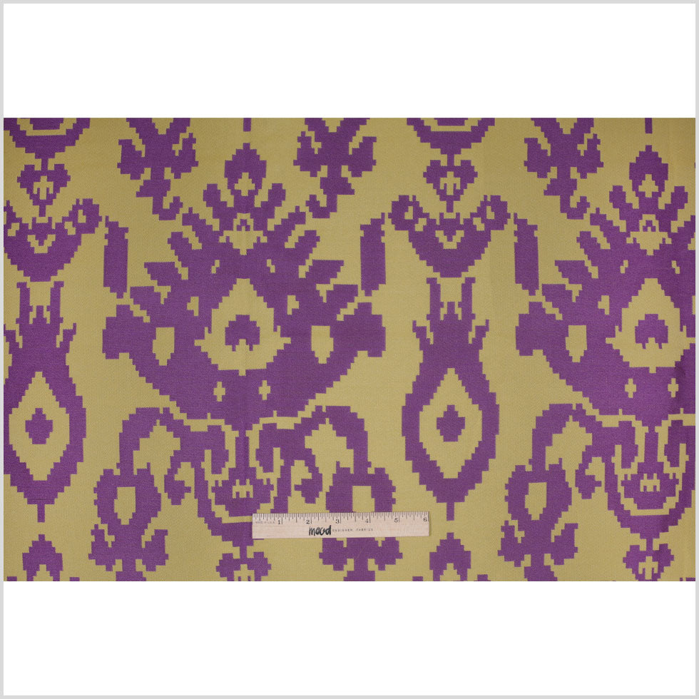 Purple Geometric Polyester Brocade Full