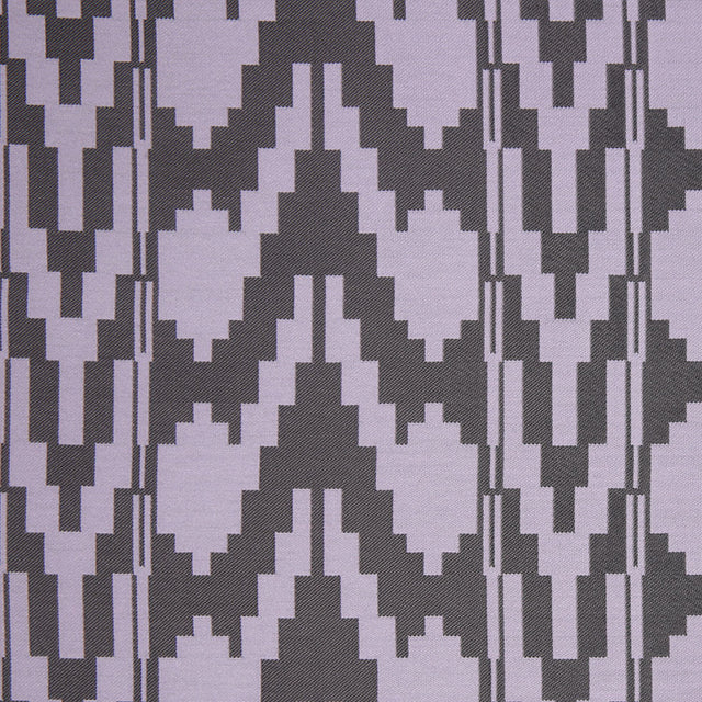 Lilac Geometric Polyester Brocade