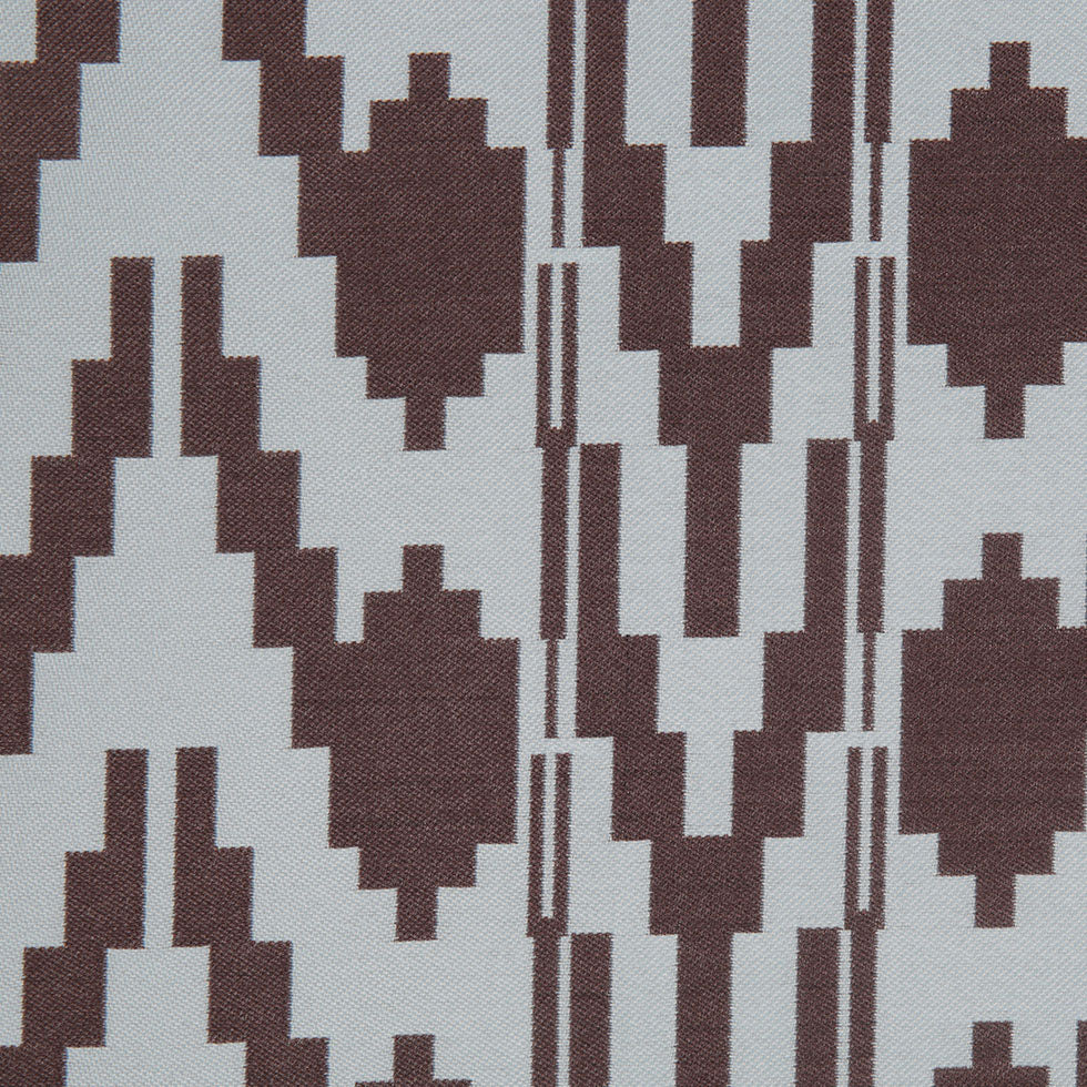 Mint Geometric Polyester Brocade Detail