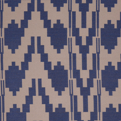 Denim Geometric Polyester Brocade