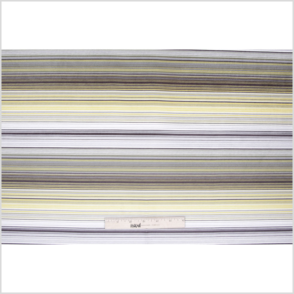 Turkish Yellow Striped Upholstery Velvet - Full
