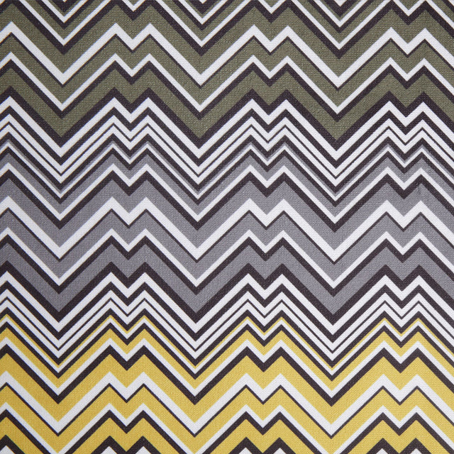 Yellow Geometric Upholstery Velvet